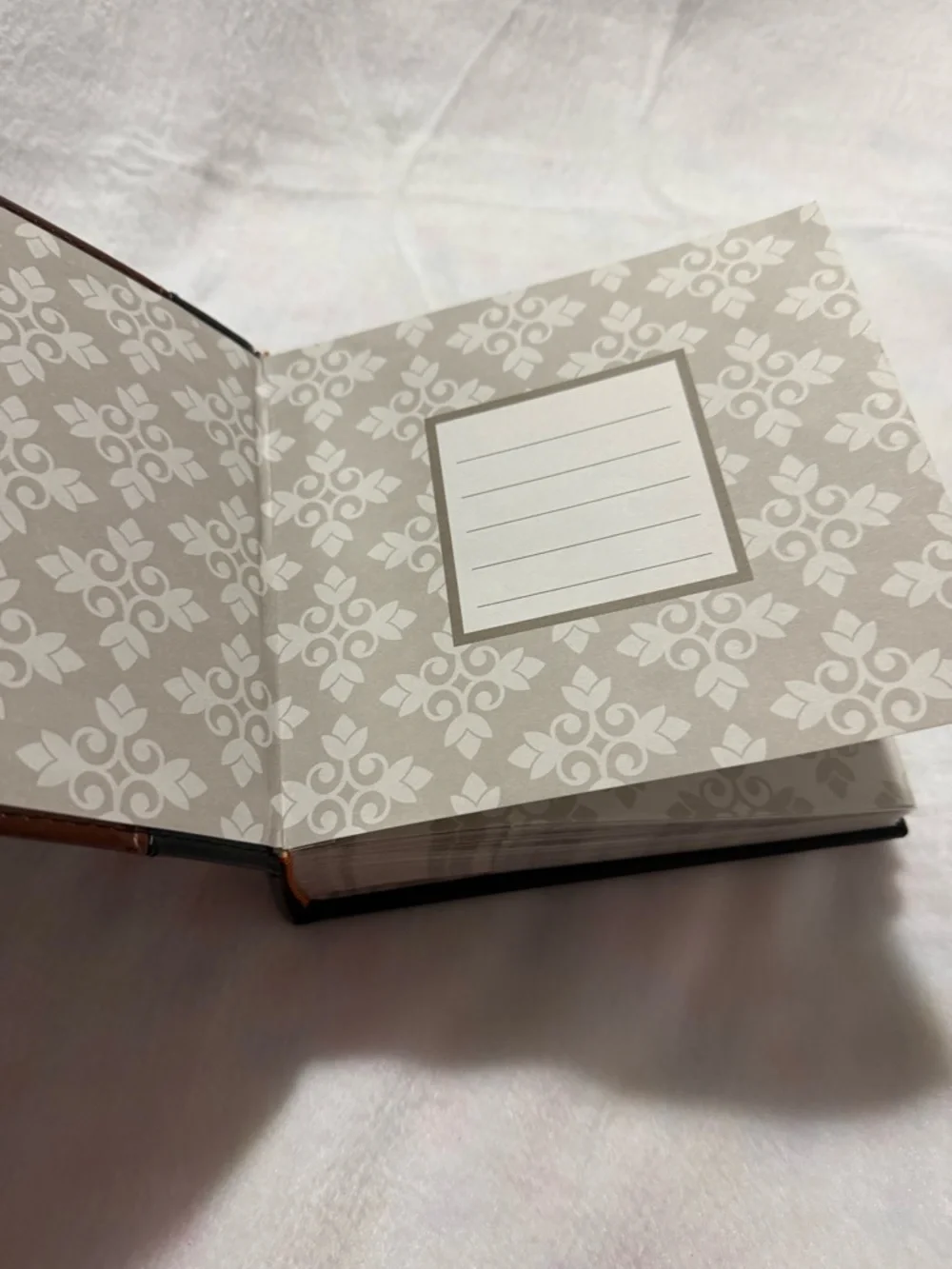 Pinnacle Faux Leather Photo Album Brown Black Book Bound Memory Album